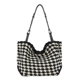 The Sak Los Feliz Medium Tote - Hand Crochet - Black Ecru Shell