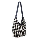 The Sak Sequoia Hobo - Hand Crochet - Black Ecru Shell