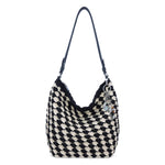 The Sak Sequoia Hobo - Hand Crochet - Black Ecru Shell