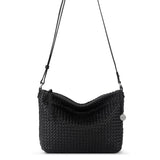The Sak Melrose Crossbody - Leather - Black Woven