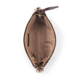 The Sak Vita Convertible Wristlet - Leather - Mahogany Cognac Woven