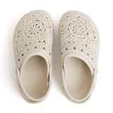 The Sak Bolo Eva Clog - Hand Crochet - Natural Medallion