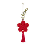 The Sak Yarnicharmz Dangle - Hand Crochet - Scarlet Flower