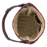 The Sak Los Feliz 120 Hobo - Hand Crochet - Black Cherry Static