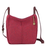 The Sak Los Feliz Crossbody - Hand Crochet - Black Cherry Static