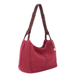 The Sak Los Feliz Hobo - Hand Crochet - Black Cherry Static