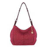 The Sak Los Feliz Hobo - Hand Crochet - Black Cherry Static