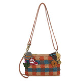 The Sak Vita Convertible Wristlet - Hand Crochet - Autumn Check