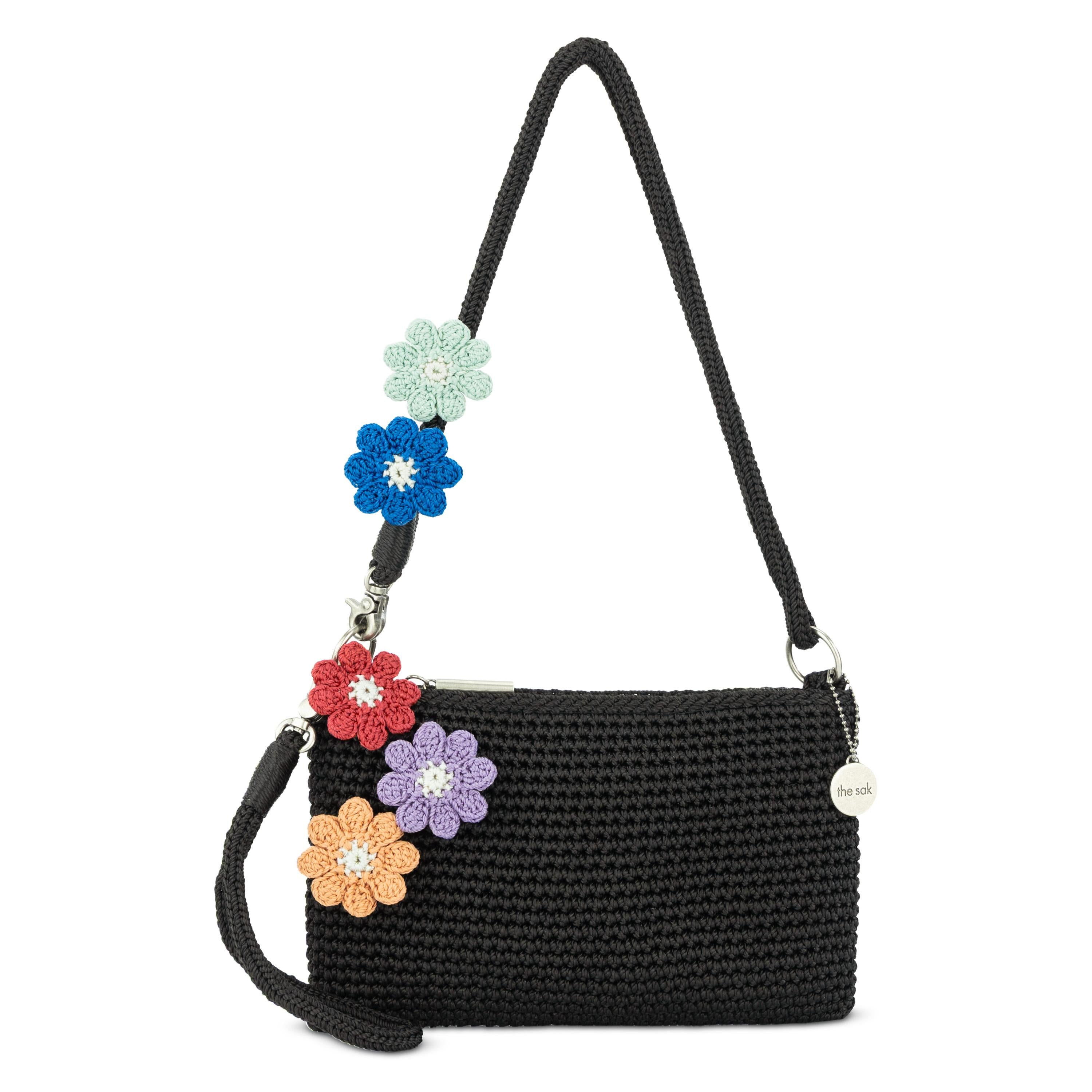 The Sak Vita Convertible Wristlet - Hand Crochet - Black