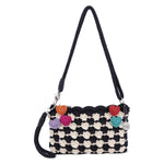 The Sak Vita Convertible Wristlet - Hand Crochet - Black Ecru Shell