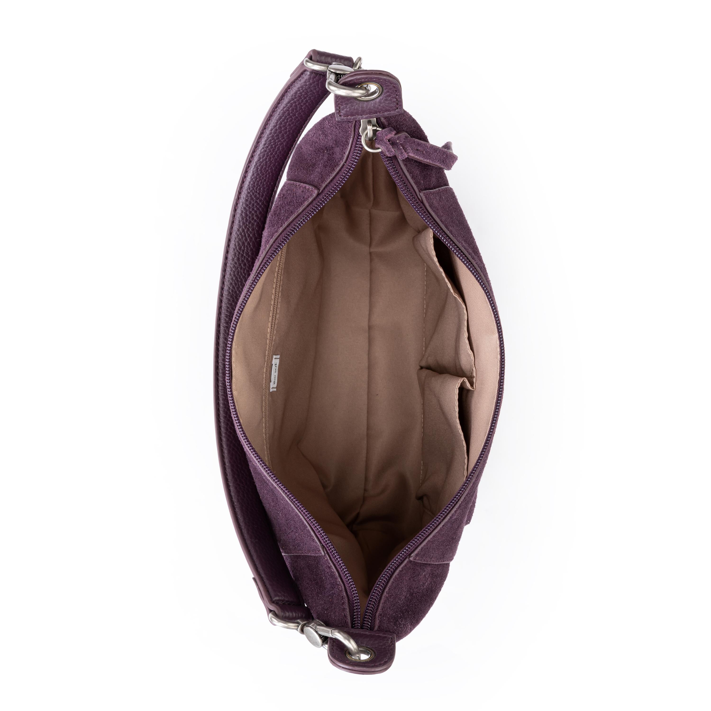 The Sak Alameda Hobo - Leather - Aubergine Suede