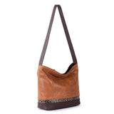 The Sak De Young Hobo - Leather - Tobacco Snake Block