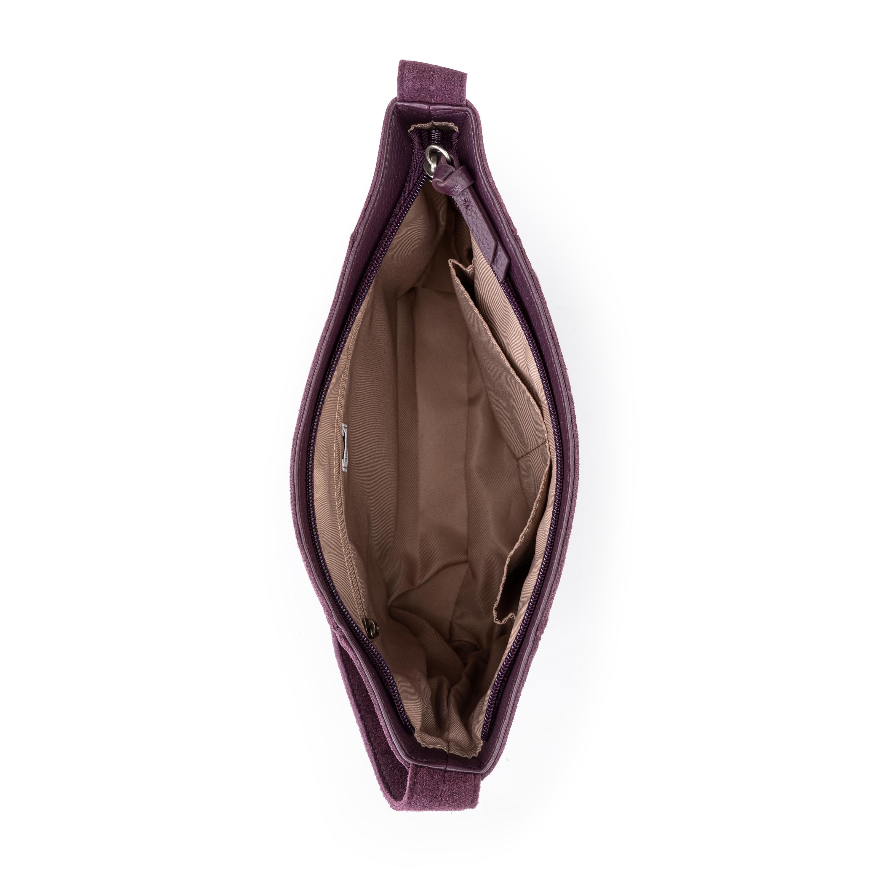 The Sak De Young Hobo - Leather - Aubergine Suede