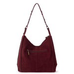 The Sak Los Feliz Bucket Hobo - Leather - Black Cherry Suede