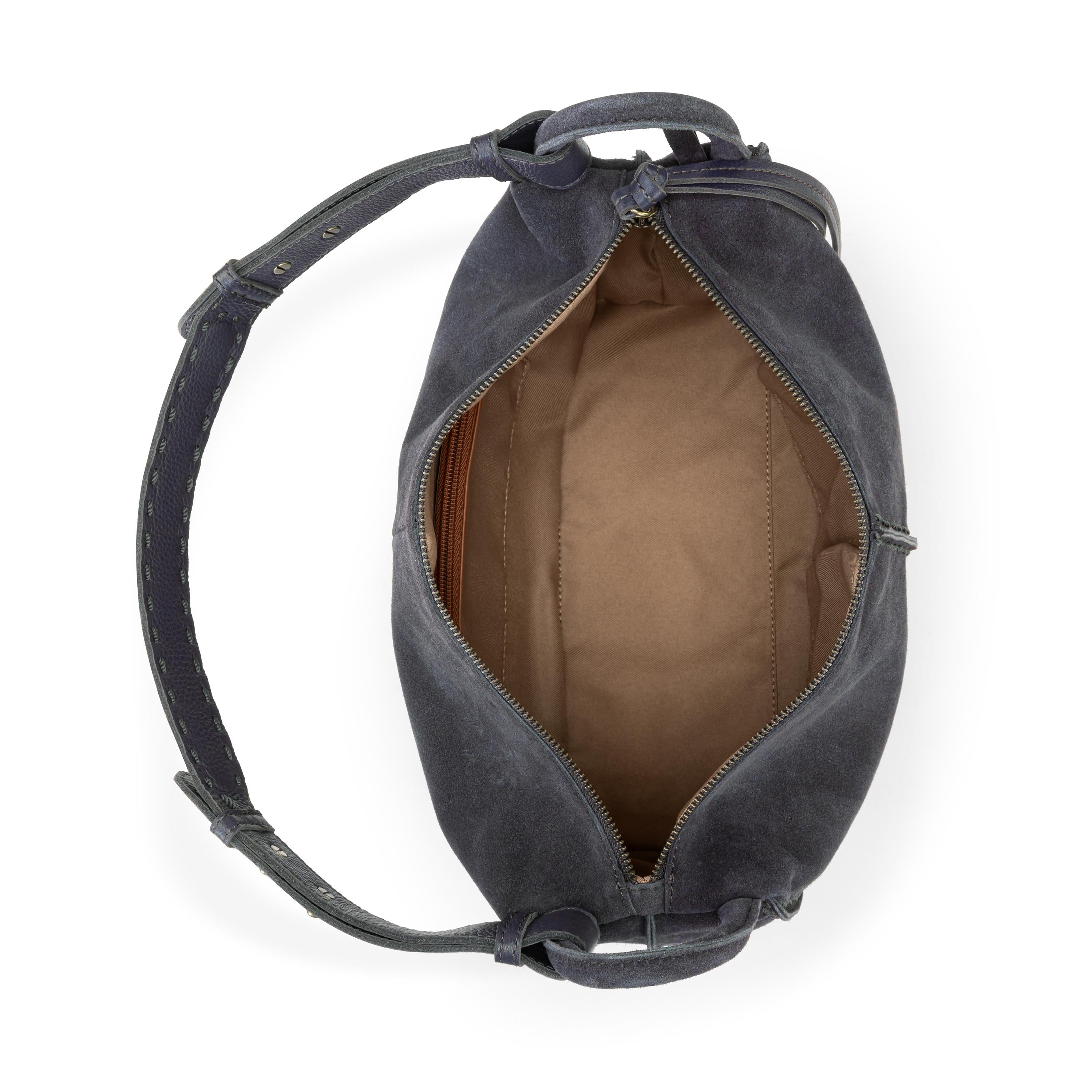 The Sak Los Feliz Hobo - Leather - Storm Grey Suede