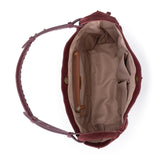 The Sak Los Feliz Medium Tote - Leather - Black Cherry Suede