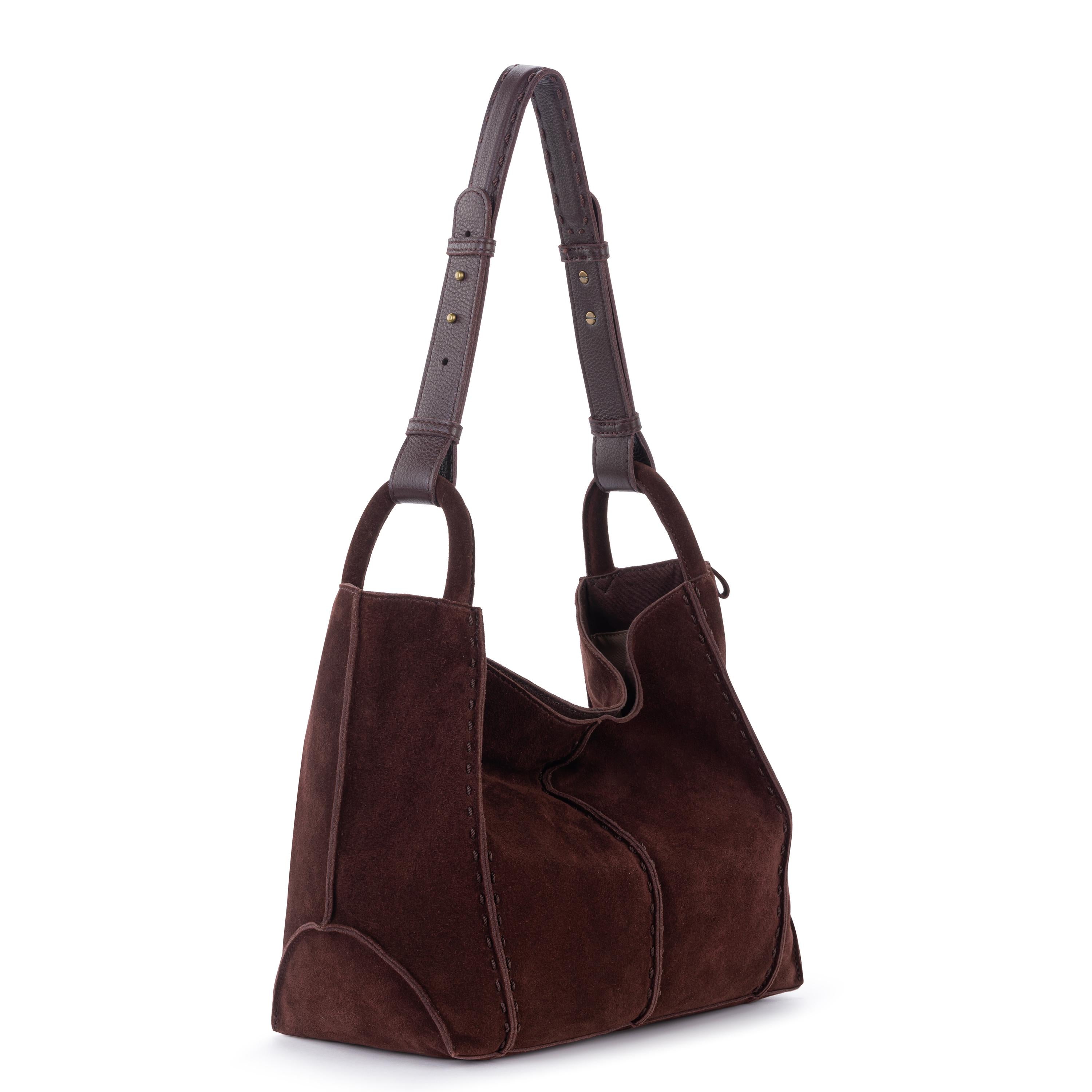 The Sak Los Feliz Medium Tote - Leather - Mahogany Suede