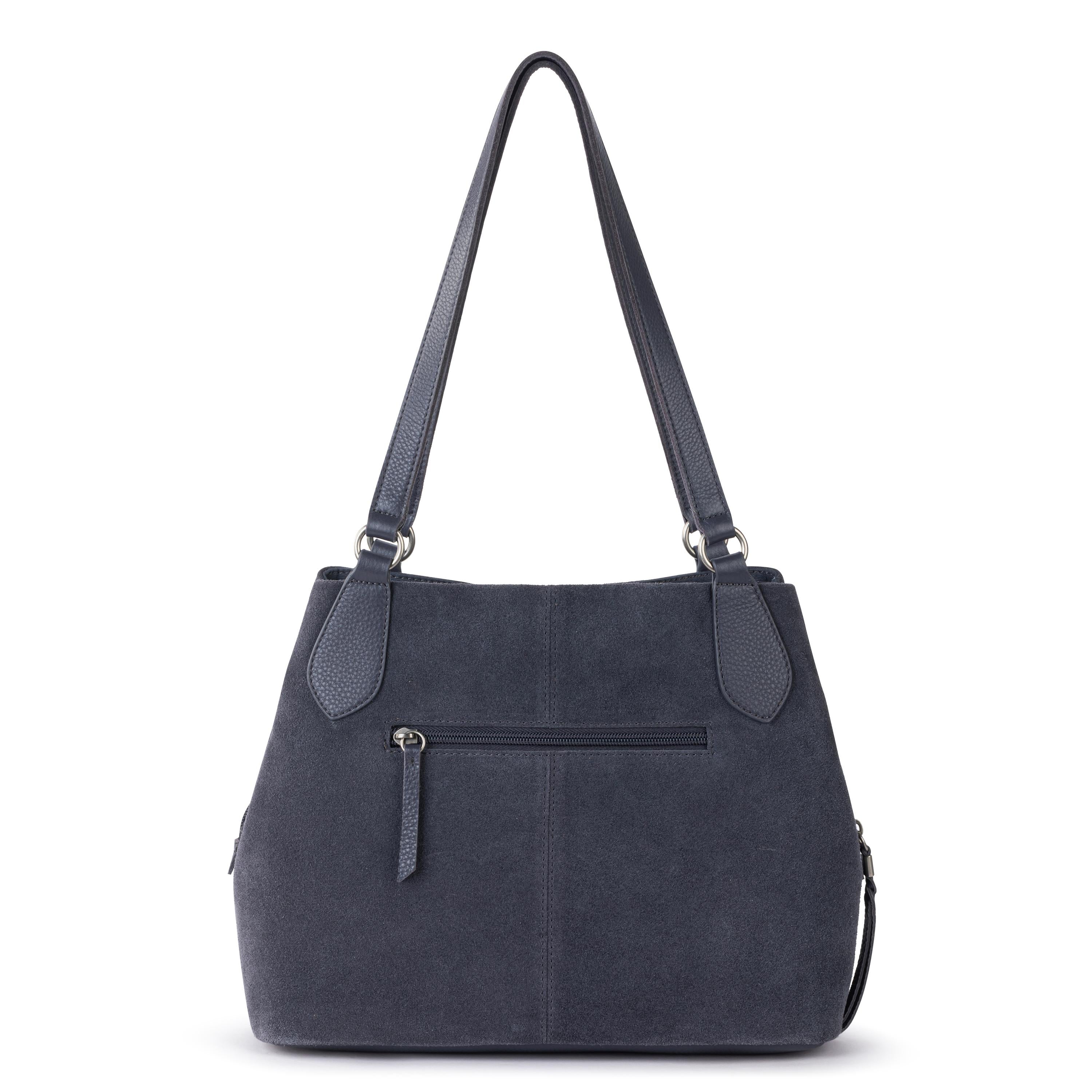 The Sak Melrose Satchel - Leather - Storm Grey Suede