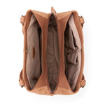 The Sak Melrose Satchel - Leather - Tan Suede Whimsy Floral Embroidery