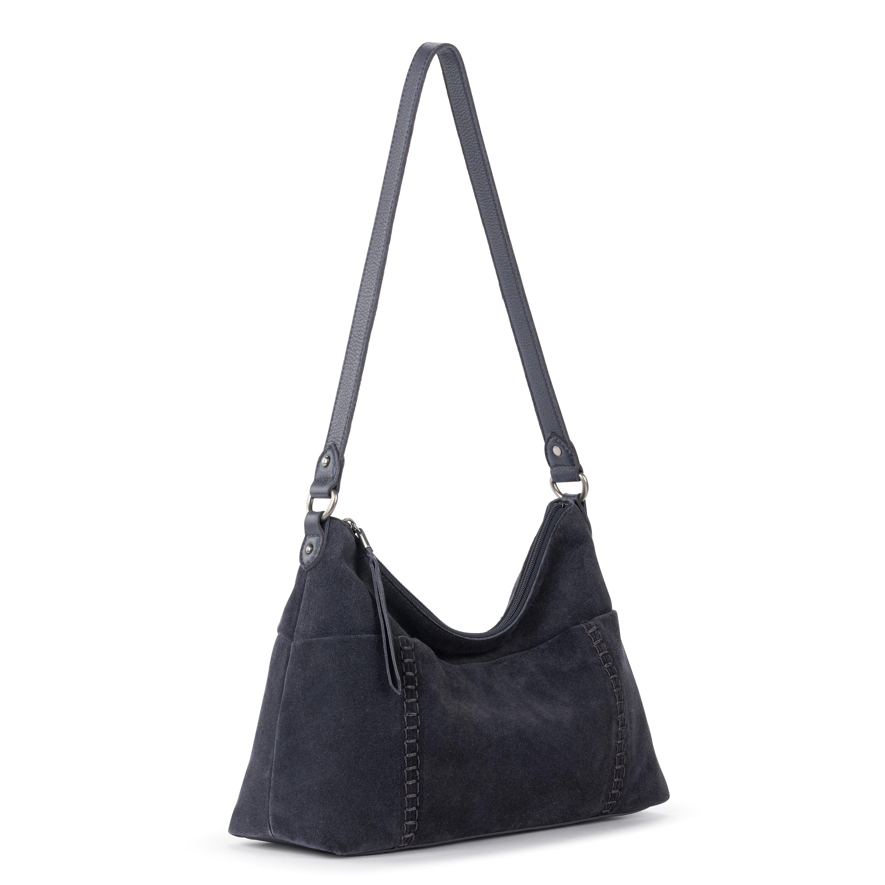 The Sak Melrose Shoulder Bag - Leather - Storm Grey Suede