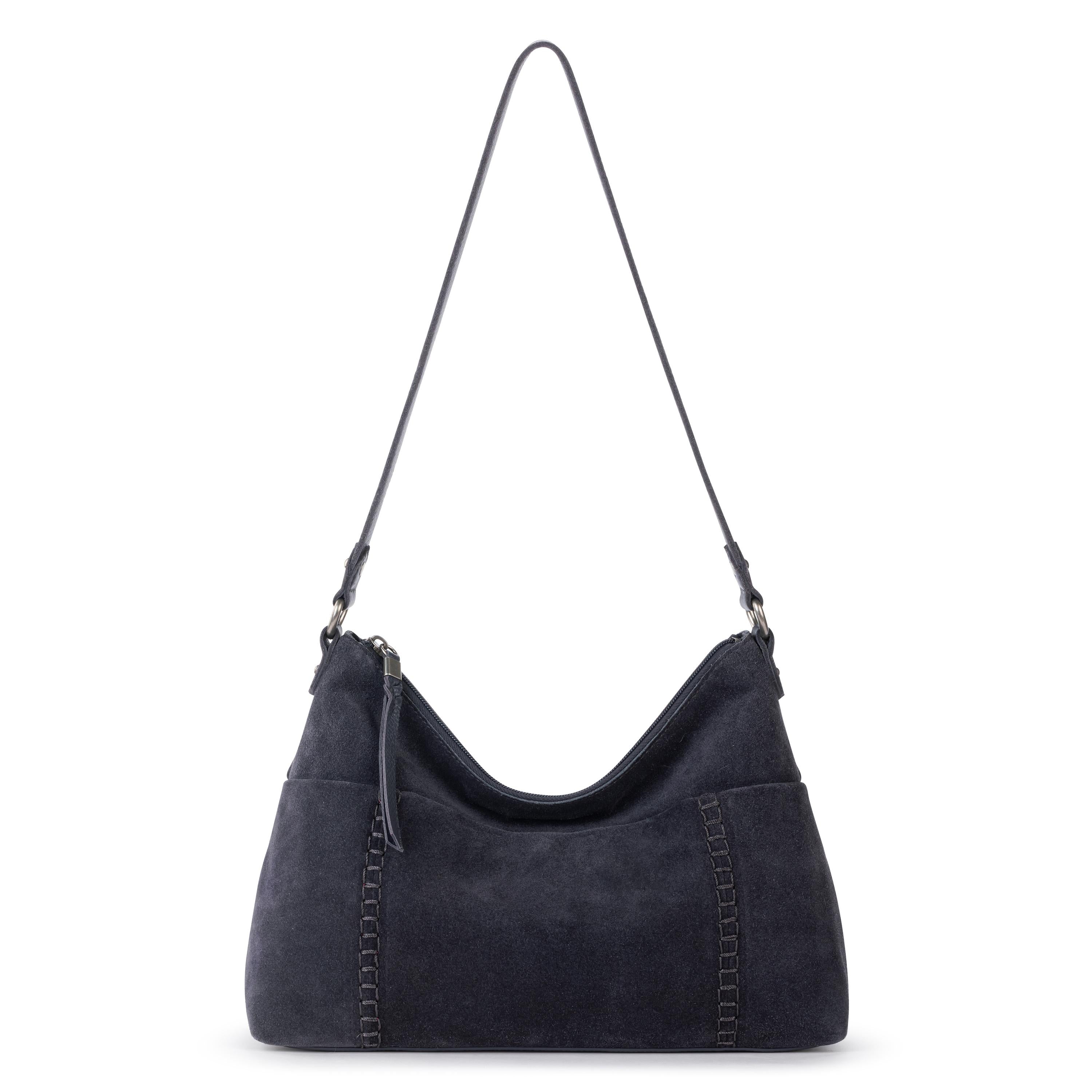 The Sak Melrose Shoulder Bag - Leather - Storm Grey Suede