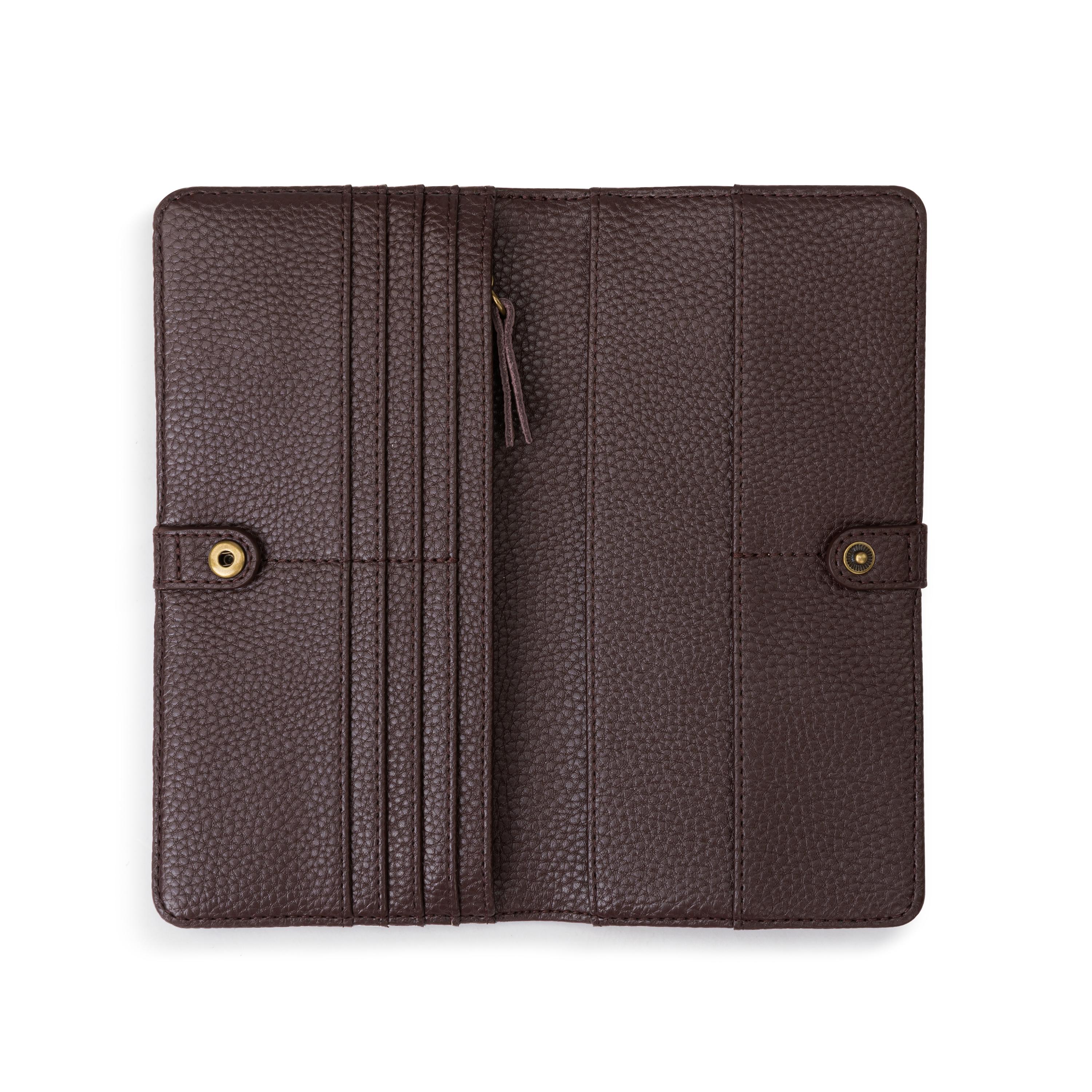 The Sak Mira Large Wallet - Leather - Mahogany