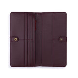 The Sak Mira Large Wallet - Leather - Black Cherry Suede