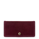 The Sak Mira Large Wallet - Leather - Black Cherry Suede