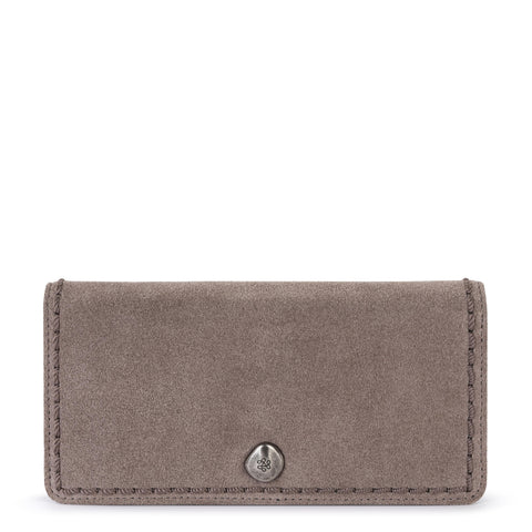 The Sak Mira Large Wallet - Leather - Mushroom Suede