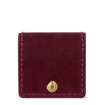 The Sak Mira Small Wallet - Leather - Black Cherry Suede