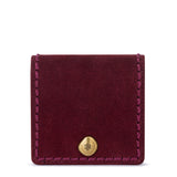 The Sak Mira Small Wallet - Leather - Black Cherry Suede