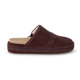 The Sak Bryn Platform Clog - Leather - Mahogany Suede Patch