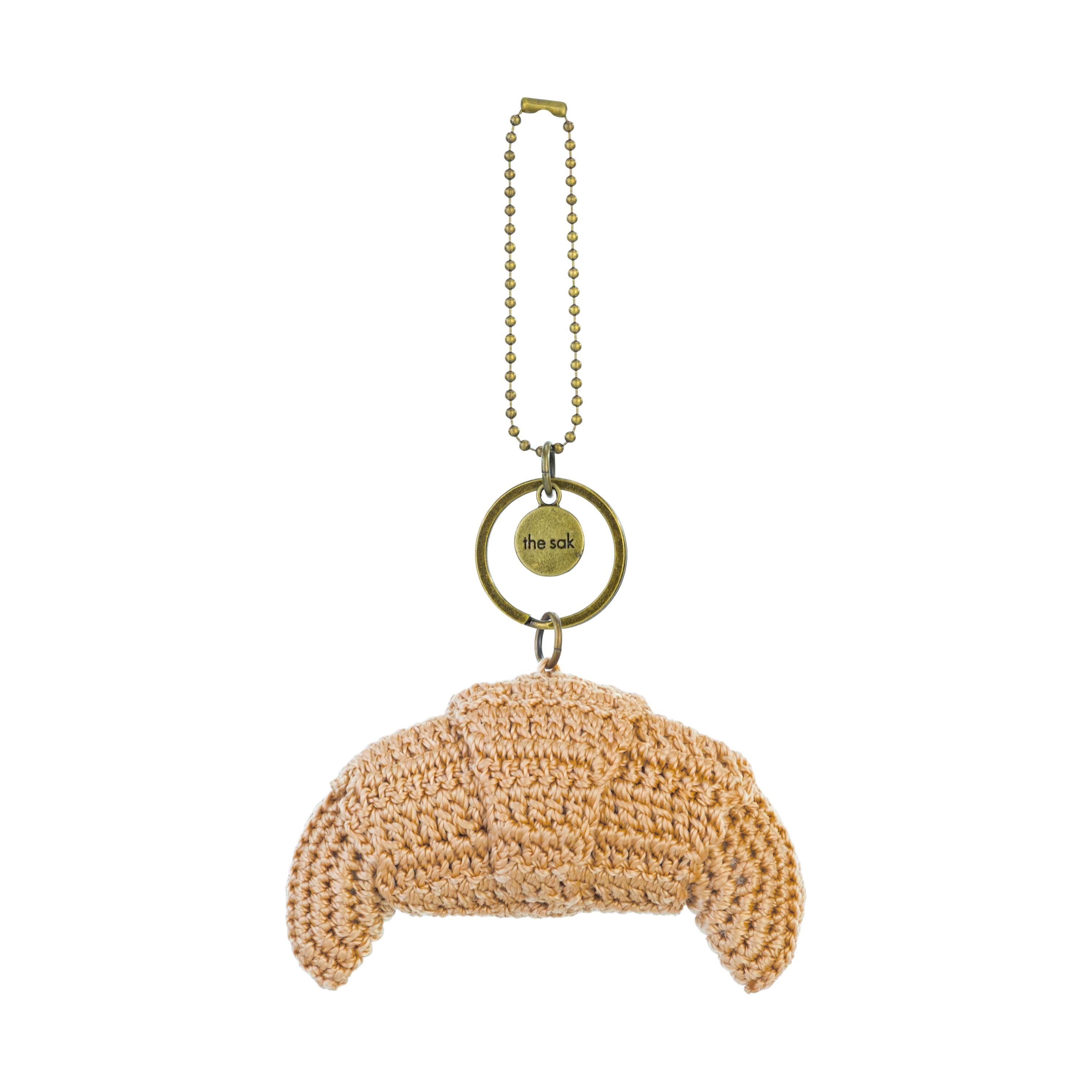 The Sak Yarnicharmz Dangle - Hand Crochet - Croissant