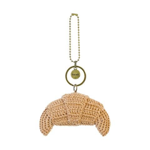 The Sak Yarnicharmz Dangle - Hand Crochet - Croissant