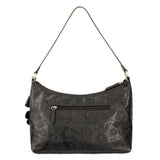 Sakroots Banyan Hobo - Vegan Leather - Black Floral Embossed