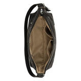 Sakroots Banyan Hobo - Vegan Leather - Black Floral Embossed
