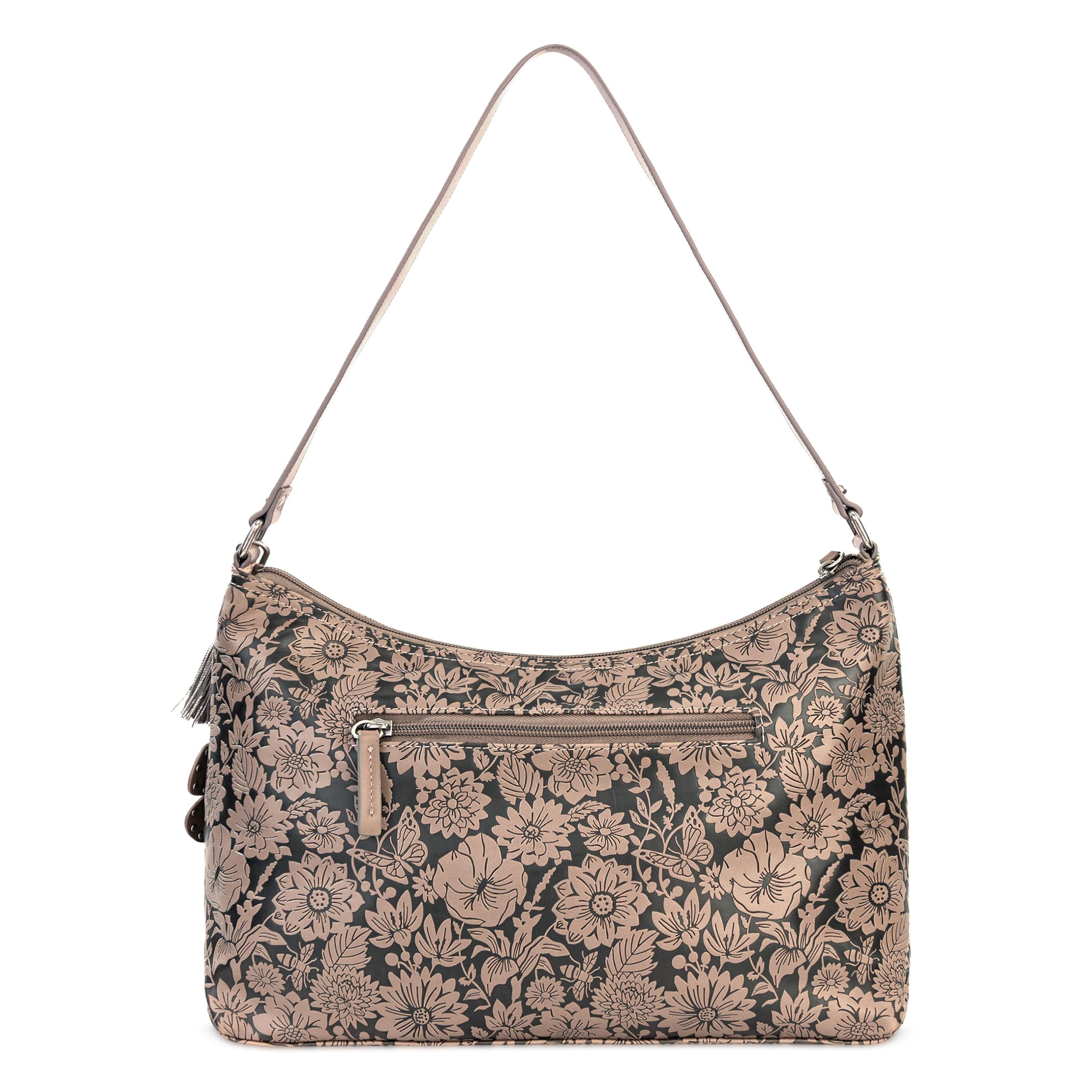 Sakroots Banyan Hobo - Vegan Leather - Mushroom In Bloom Embossed