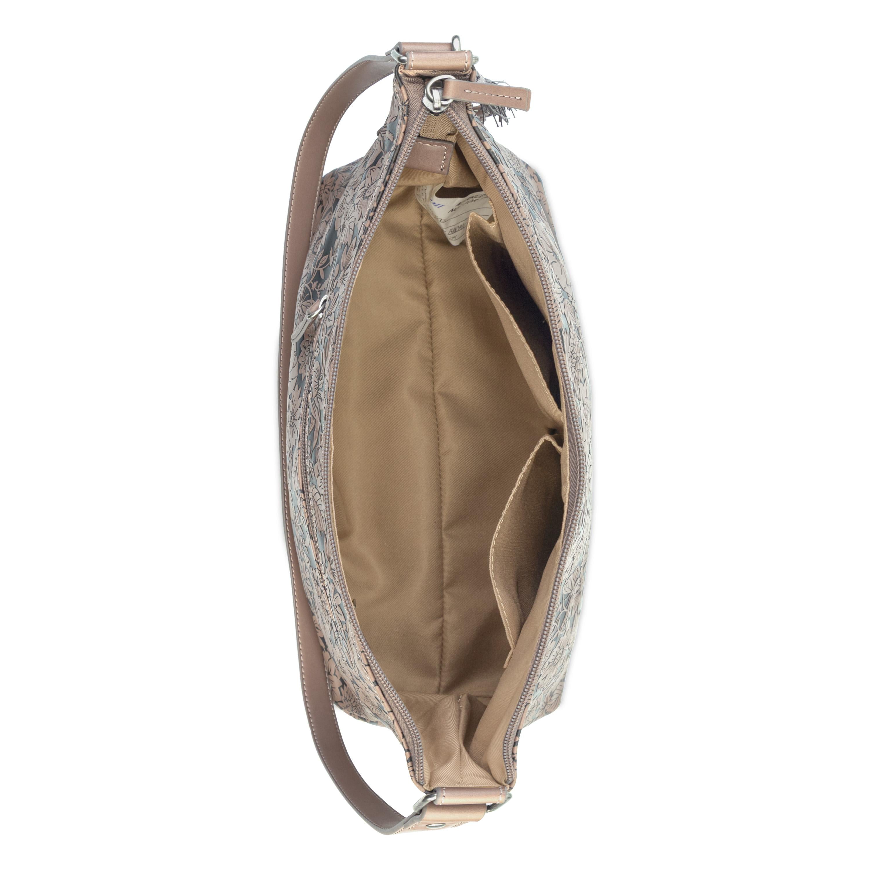 Sakroots Banyan Hobo - Vegan Leather - Mushroom In Bloom Embossed