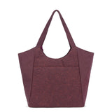Sakroots Roma Large Tote - EcoTwill - Black Cherry Flower Blossom Quilted
