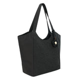 Sakroots Roma Large Tote - EcoTwill - Black Flower Blossom Quilted