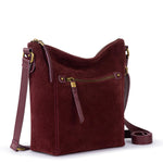 The Sak Ashland Crossbody - Leather - Black Cherry Suede