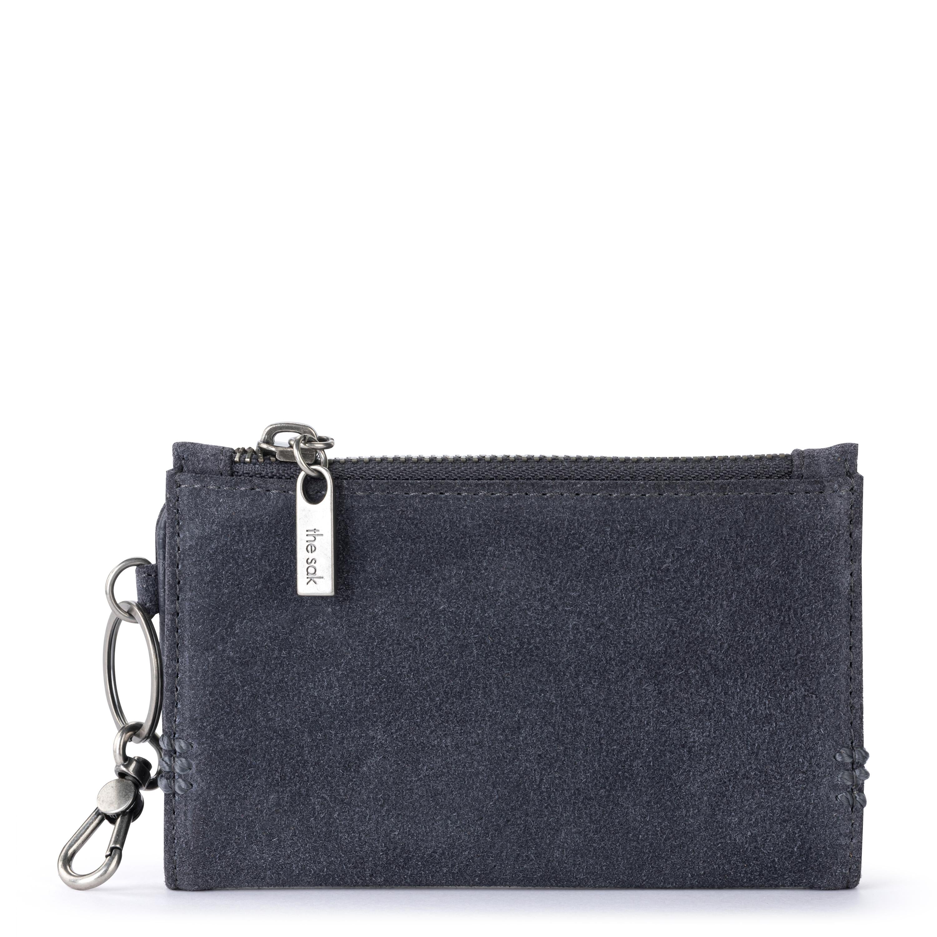 The Sak Encino Essential Wallet - Leather - Storm Grey Suede