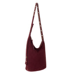 The Sak Tess Bucket - Leather - Black Cherry Suede Belt