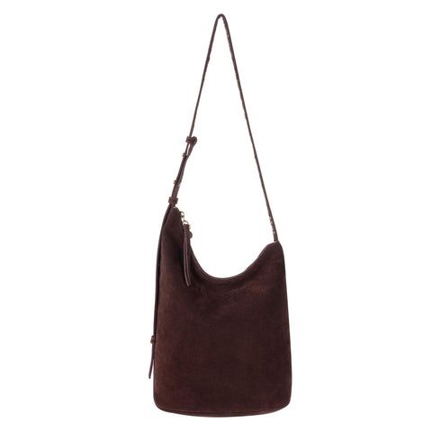 The Sak Tess Bucket - Leather - Mahogany Suede Belt