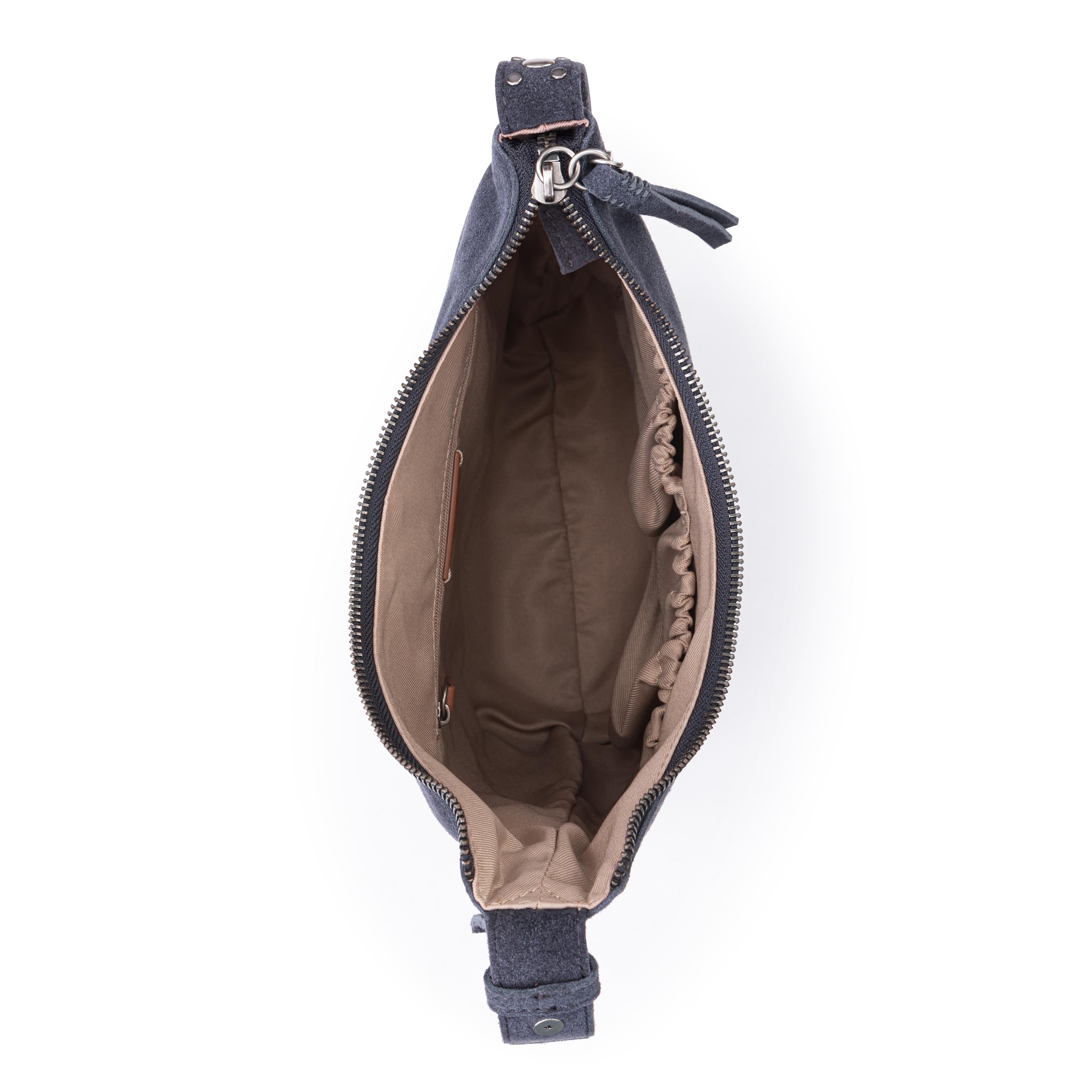 The Sak Tess Bucket - Leather - Storm Grey Suede Belt
