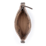 The Sak Juniper Small Hobo - Leather - Mushroom Suede Sand Suede Woven