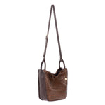 The Sak Los Feliz Crossbody - Leather - Mahogany Cognac Woven
