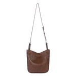The Sak Los Feliz Crossbody - Leather - Mahogany Cognac Woven