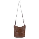 The Sak Los Feliz Crossbody - Leather - Mahogany Cognac Woven