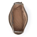 The Sak Los Feliz Large Tote - Leather - Mushroom Suede Sand Suede Woven